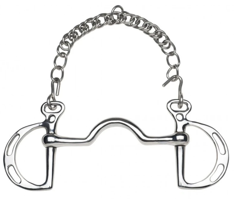 TROK.PL Wędzidło kimberwick sztanga feeling spanish bit straight loops 1