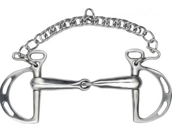 TROK.PL Wędzidło kimberwick raz łamane puste feeling spanish bit straight loops