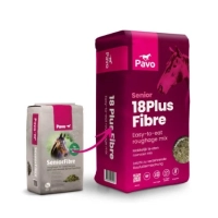PAVO SeniorFibre 12 kg Drobna niemelasowana sieczka bez lucerny dla koni z problemami stomatologicznymi 12 kg