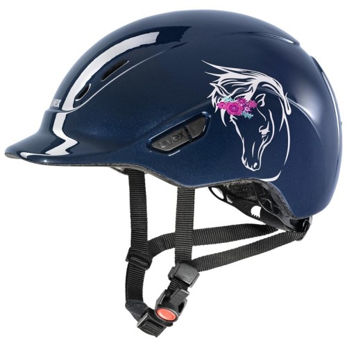 TROK.PL Kask uvex kidoxx flower granat polysk