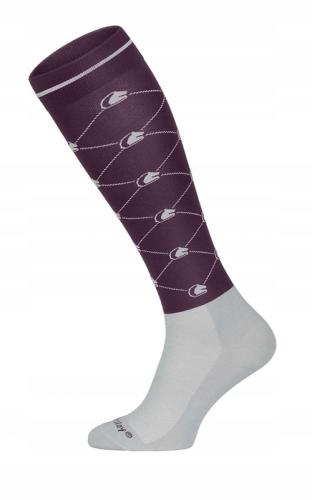 TROK.PL Podkolanówki FP LOGO 2.0 berry-grey