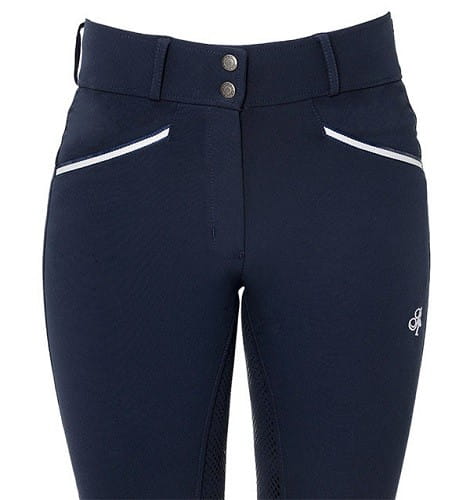 TROK.PL Bryczesy damskie Spooks Ricarda High Waist Full Grip navy front