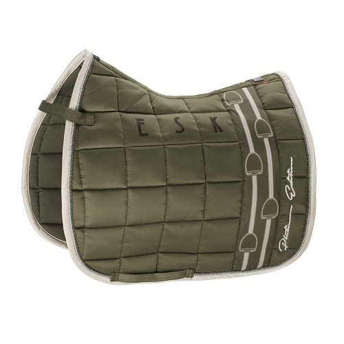 TROK.PL Czaprak Eskadron Big Square Glossy. Kolekcja Platinum Martini-Olive DL