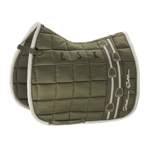 TROK.PL Czaprak Eskadron Big Square Glossy. Kolekcja Platinum Martini-Olive DL
