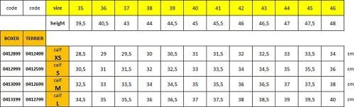 TROK.PL Oficerki Tattini NEW Boxer black  tabela