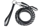 Czarna wodza skórzana z linką  Start black Full