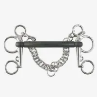 Pelham prosty Horze Mullen, gumowy 12,5cm
