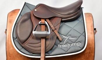 TROK.PL Czaprak Freejump standard szaro/różowy Full