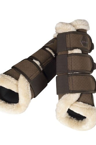 TROK.PL Ochraniacze Eskadron Faux Fur. Kolekcja Classic Sports Brown