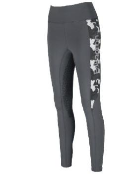 TROK.PL Legginsy jeżdzieckie Eskadron full grip Anthra Camuflage L