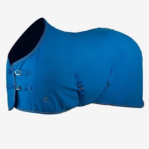 TROK.PL Derka polarowa Horze BRLB Niebieski 155 cm