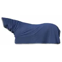 Derka polarowa z kapturem -Mr. Feel Warm navy 145cm