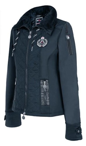 TROK.PL Kurtka z softshellu Fair Play Patricia navy