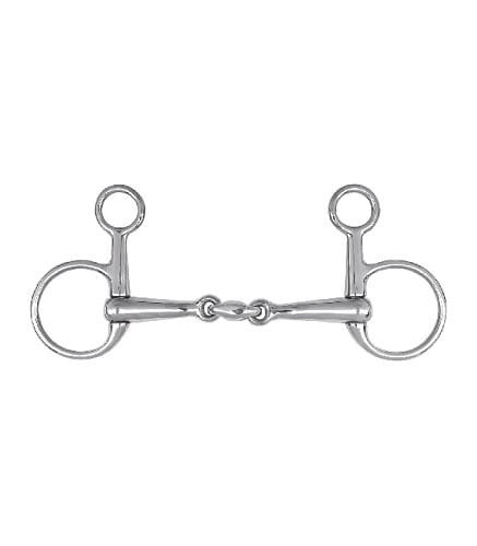TROK.PL Wędzidło baucher 2 x łamane r: 13.5 cm