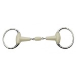 Wędzidło oliwkowe, smakowe, podwójnie łamane Feeling Flexi 11,5cm.