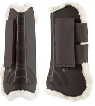 TROK.PL Ochraniacze Caliber Tendon z futerkiem Horze brown