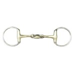 Wędzidło oliwkowe HKM podw.łamane z Argentanu, 18mm 13,5cm.