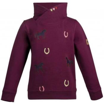 TROK.PL Bluza HKM Horses Bordo r. 128 cm