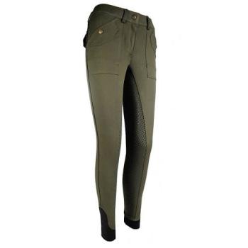 TROK.PL Bryczesy HKM CARGO Dark Olive r. 40