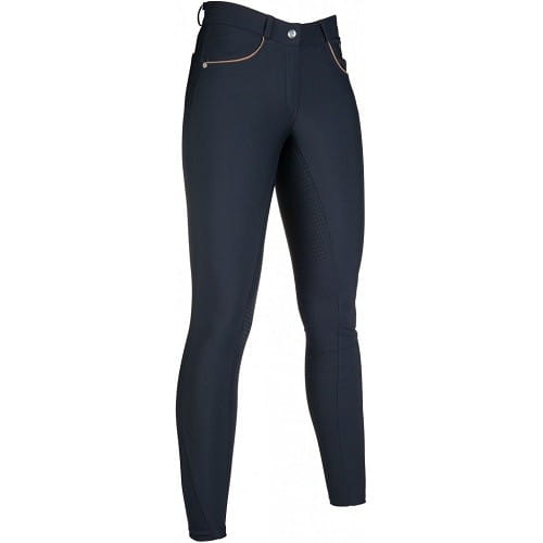 TROK.PL Bryczesy HKM Beagle Silikon navy