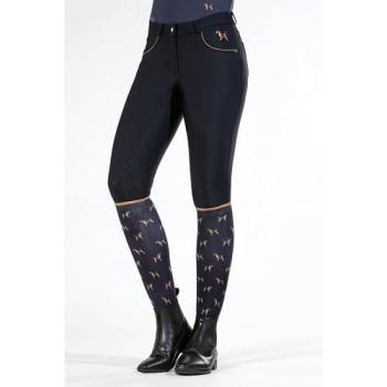 TROK.PL Bryczesy HKM Beagle Silikon navy