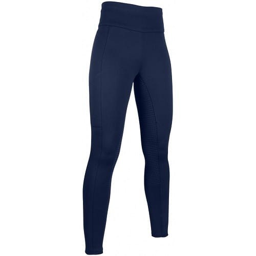 TROK.PL Legginsy jeździeckie zimowe HKM Cosy Style navy