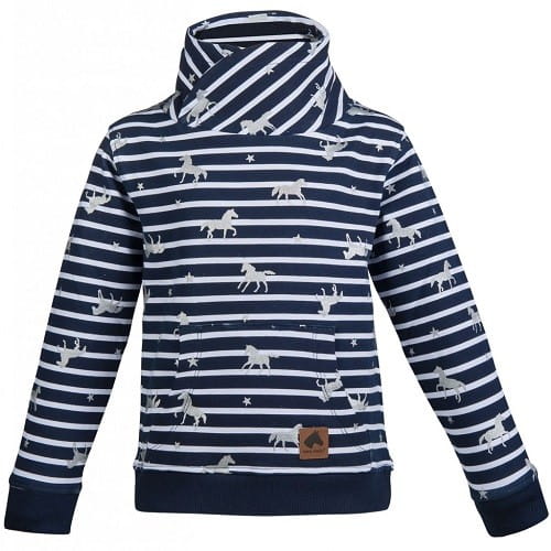 TROK.PL Bluzka HKM Silver Horses Navy 128/134