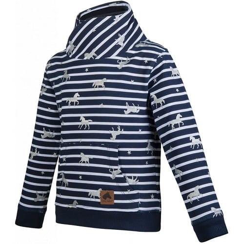 TROK.PL Bluzka HKM Silver Horses Navy 128/134