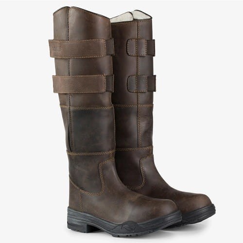 TROK.PL Oficerki zimowe Horze Rovingo r. 36 Brown