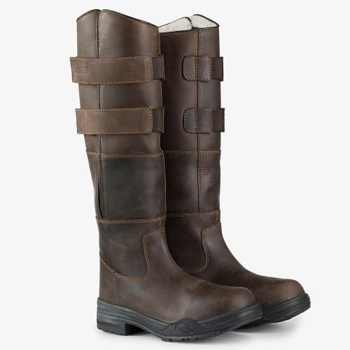 TROK.PL Oficerki zimowe Horze Rovingo r. 36 Brown