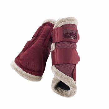 TROK.PL Ochraniacze Eskadron MESH FauxFur Rustic Red