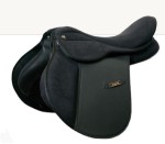 Siodło DASLO z wymiennym łękiem RIMINI czarne 16"