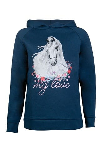TROK.PL Bluza HKM Horse Spirit Deep Blue 134/140
