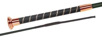 TROK.PL Bat ujeżdżeniowy fleck Silktouch CRYSTAL rose gold
