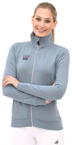 TROK.PL Bluza na zamek Spooks Luhna, dusty blue