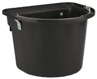 Pojemnik / żłób na paszę z zawiesiem i pałąkiem, 12  l black.