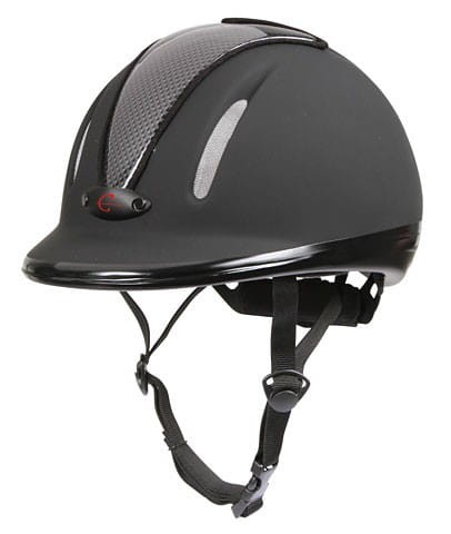 TROK.PL CARBONIC kask jeździecki z płynną regulacją black