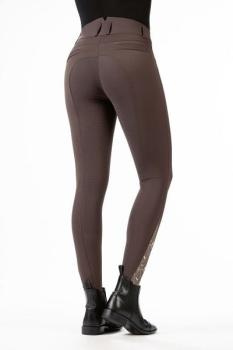 TROK.PL Bryczesy HKM ALLURE Full Grip Brown