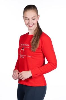 TROK.PL Longsleeve HKM Equine Sports Red M