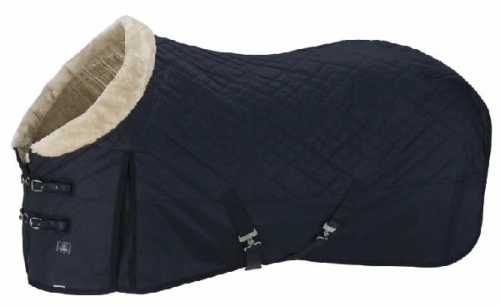 TROK.PL Derka stajenna Eskadron FauxFur Collar Platinum Navy M