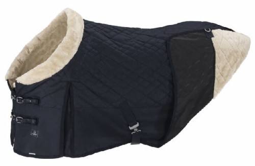 TROK.PL Derka stajenna Eskadron FauxFur Collar Platinum Navy M