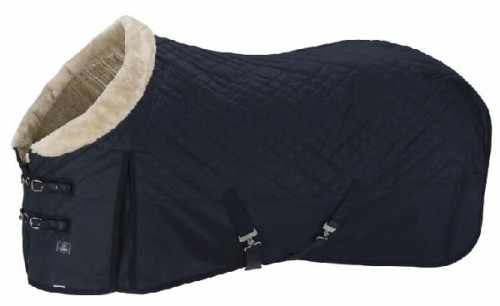 TROK.PL Derka stajenna Eskadron FauxFur Collar Platinum Navy XL