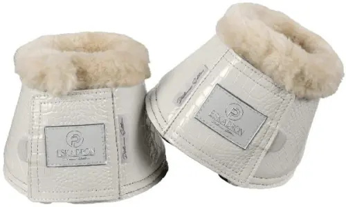 TROK.PL Kalosze Eskadron FauxFur CROCO Platinum Pearlgrey M