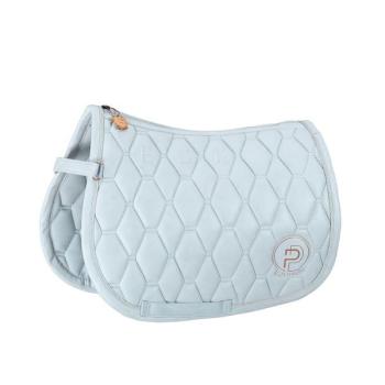 TROK.PL Czaprak Eskadron Metallic Faux Leather Platinum Powder Blue VS