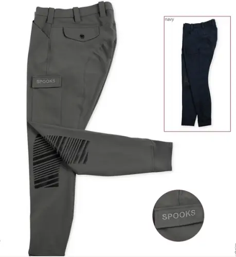 TROK.PL Bryczesy męskie Spooks Luhkas knee grip navy