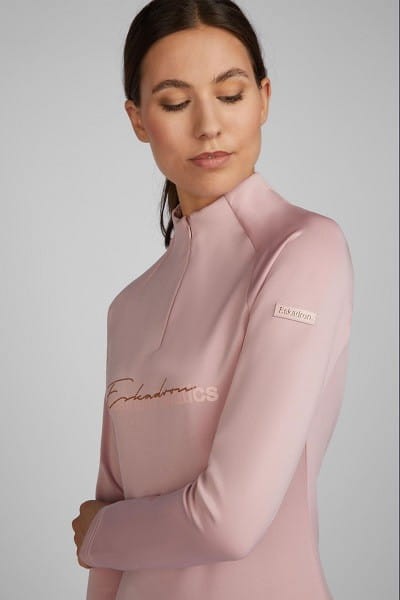 TROK.PL Koszulka Longssleve Eskadron HAL-ZIP JERSEY Heritage 23/24 pearl rose XXS