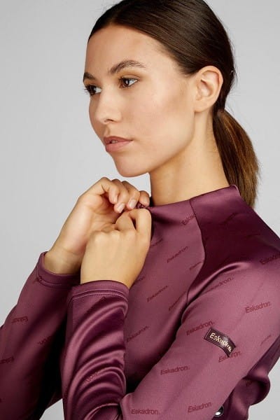TROK.PL Koszulka Longssleve Eskadron HAL-ZIP JERSEY Heritage 23/24 cassis