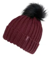 Czapka z pomponem Pikeur Beanie Basic mulberry M