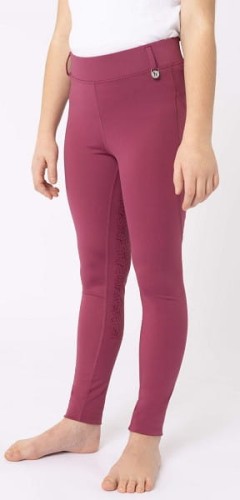 TROK.PL Legginsy DEA Horze Kids Full grip dry rose 1
