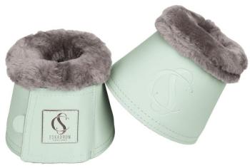 TROK.PL Kaloszki Eskadron SOFTSHELL FAUXFUR powder green
